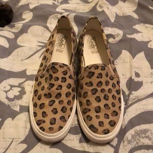 Leopard print Keds double decker size 8